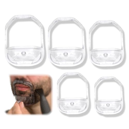 JYNXOR 5 pcs plantillas para barba Goatee, plantilla de...