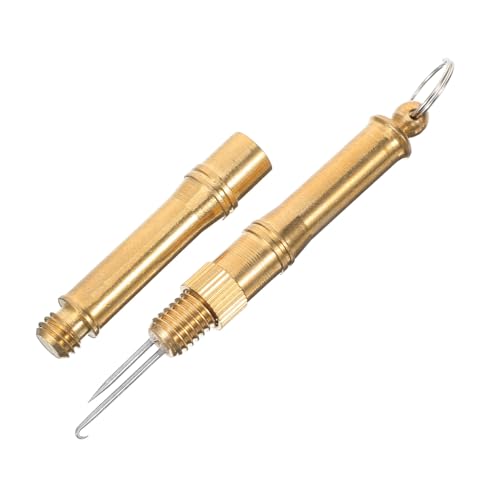 Happyyami 1zestaw Narzędzi Do Wiązania Węzłów Ryby Kompaktowy Przyrząd Do Wiązania Haków Łatwy Użyciu Wykonany z Miedzi Idealny Terenie