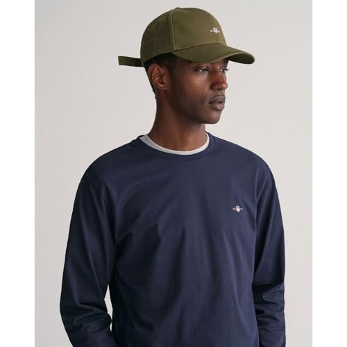 Gant Herren Reg Shield Ls T-Shirt T Shirt, Evening Blue, XXL EU – Ansicht 3