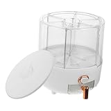 LOORGVEL 防虫防潮 密閉米び収納ボックス 多機能グレインディスペンサー 大容量透明米ケース キッチンカウンター設置可能 再利用可能