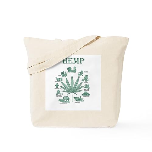 CafePress Hemp Tote Bag Natural Canvas Tote Bag Reusable Shopping Bag