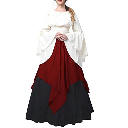 Vestido de noche medieval para mujer estilo gótico renacentista
