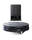 ECOVACS DEEBOT T80S Omni Saugroboter mit Wischfunktion, Roboterstaubsauger 24.800 Pa, OZMO Roller 2.0, ZeroTangle 3.0, Triple Lift, Heißwasser-Moppwäsche bei 40–75 °C, Heißlufttrocknung, Schwarz