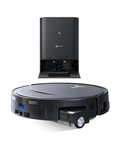 ECOVACS DEEBOT T80S Omni Saugroboter mit Wischfunktion, Roboterstaubsauger 24.800 Pa, OZMO Roller 2.0, ZeroTangle 3.0, Triple Lift, Heißwasser-Moppwäsche bei 40–75 °C, Heißlufttrocknung, Schwarz