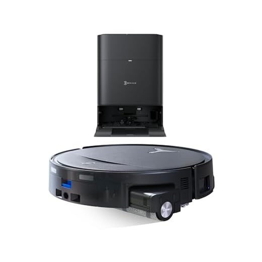 ECOVACS DEEBOT T80S Omni Robot Aspirador y Mopa, 24 800 Pa, OZMO Roller 2.0, Tecnología ZeroTangle 3.0, Mecanismo Triple Lift, Lav Mopa con Agua Cal a 40-75 °C, Secado Aire Cal, Negro