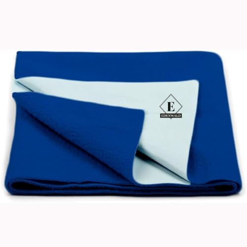Image of Crib Mattress Protector Dry Sheet, Waterproof Bed Protector Sheets, Reusable Rubber Sheets for Children, Adults & Pet, Leak Proof Mats for Home, Outdoor & Travel (28 inchx52 inch) (Royal Blue)