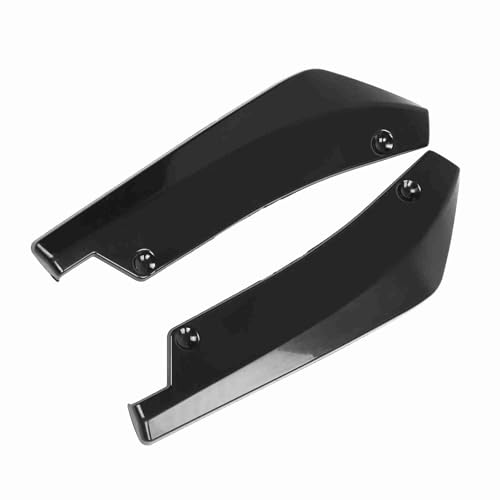 Divisor de parachoques trasero universal para coche, difusor labio spoiler en negro, fabricado ABS resistente, absorbe impactos y protege contra arañazos, fácil montaje con tornillos o cinta adhesiva