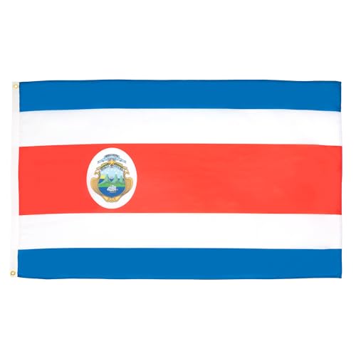 AZ FLAG - Costa Rica Flag - 2x3 Ft - 100D Polyester Costa Rican Banner with Two Metal Grommets - Fade Resistant - Vivid Colors - 2' x 3' Feet - 90x60 Cm