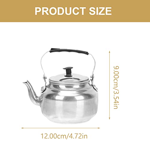 Cabilock Teapot Aluminum Tea Kettle Small Teapot: 0. 8L Stovetop Teakettle Metal Tea Pot With Lid Traditional Vinegar Tea Diffuser Bottle For Home Bbq Party Kettle Water Boiler #TOP5