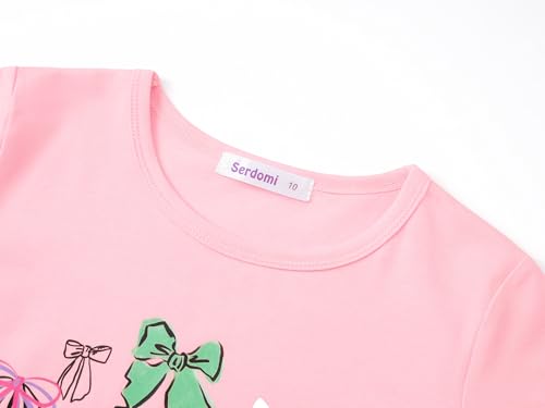 Image of Girls Long Sleeve T-Shirt Cute Versatile Basic Casual Top Size 6-18 | Soft Stretchy Tee for All Day Comfort, Versatile Layering Top for Cold Days, Cute Casual Style for Girls, Durable Easy Care