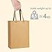 BagDream Paper Bags 8x4x11 25Pcs Gift Bags Heavy Duty Kraft Brown Gift Paper Bags with Handles Wedding Party Favor Gift Bags Shopping Bags Retail Merchandise Bags Paper Sacks