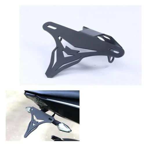 Support plaque immatriculation moto pour 650NK | Fixation réglable