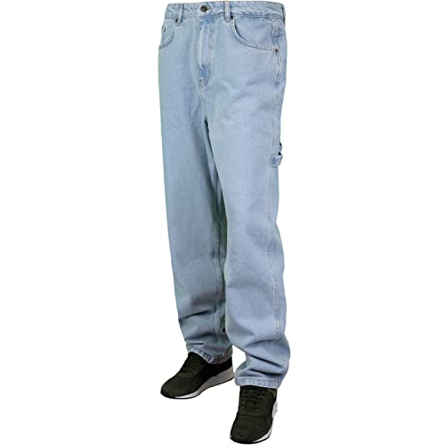 Karl Kani Retro Baggy Workwear Denim Jeans (L, Light Blue)