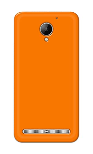 Image of Plain Orange Hard Back Case Cover for Lenovo C2 k10a40 Back Cover -(J5) VNS2229
