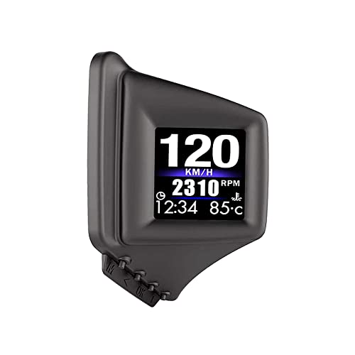  THREMA OBD e GPS Smart Automobile Speed ​​Monitor, Car Head Up Display, HUD tachimetro Universale con Allarme di velocità eccessiva, affaticamento alla Guida, per Tutti i Veicoli