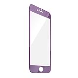 iPhone 6 Screen Protector, iPhone 6S Screen Protector, Electroplating Mirror Effect Film, Ballistic Tempered Glass Protector, F-color™ Maximum Screen Protection from Bump Drop Scrape 9H Purple