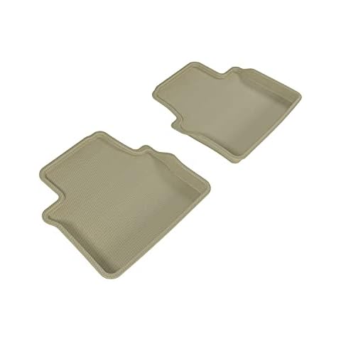 3D MAXpider Second Row Custom Fit All-Weather Floor Mat for Select CTS RWD Sedan Models - Kagu Rubber (Tan) Cover