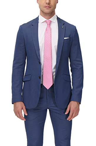 Adulove Men's Classic Silk Woven Jacquard Necktie, One Size