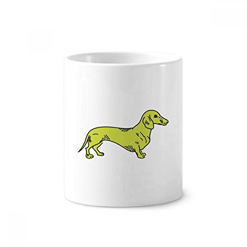 Gobelet céramique motif chien jaune cadeau idéal hauteur 9.6cm tasse 350ml