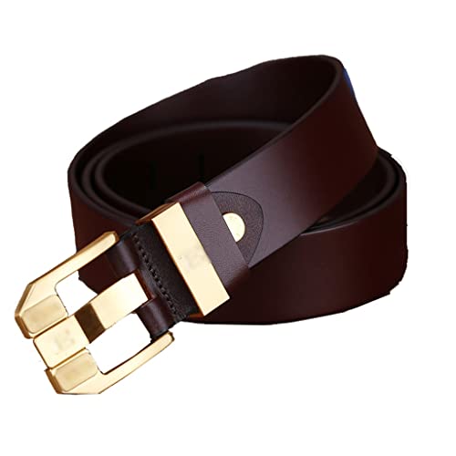 Men's leather casual pin buckle belt men's leather youth middle-aged jeans with men's trendy