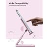 Lamicall Pink Phone Holder, Desk Accessories - Rose Gold Pink Office Cell Phone Holder, Desktop, Office Desks Accessories, Desk iPhone Decor Gifts for Women, for Mothers Day, 4-8'' Phone