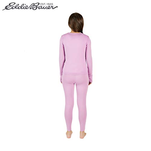 Eddie Bauer Kids' Thermal Underwear Set 2 Piece Performance Base Layer Long Sleeve Shirt and Leggings Boys/Girls (3-16)3