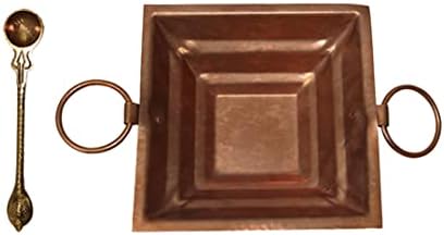 Mini Pooja Havan Kund Kit with Copper Pyramid Crafts Religious Items Havan Kund Indians Diwali Pooja Hawan Temple Decoration Mandir Meditation Set Agnihotra