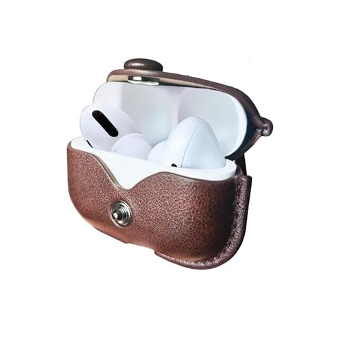 Image of Like Star AirPod Pro /Pro2 Camouflage Leather case Cover Shockproof with Loss Prevention Clip for Apple Air-Pods Pro /Pro2 Wireless Charging Case (Army Grey)