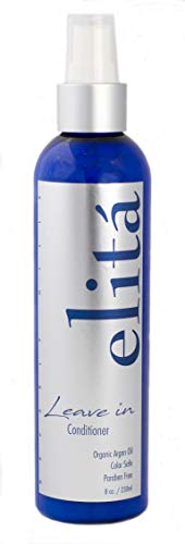 (Official) elita Beverly Hills 8oz LEAVE IN HAIR CONDITIONER: | All Natural | Paraben & Sulfate Free | Detangles | Protects | Moisturizes | Made in USA by elita Beverly Hills elitahair