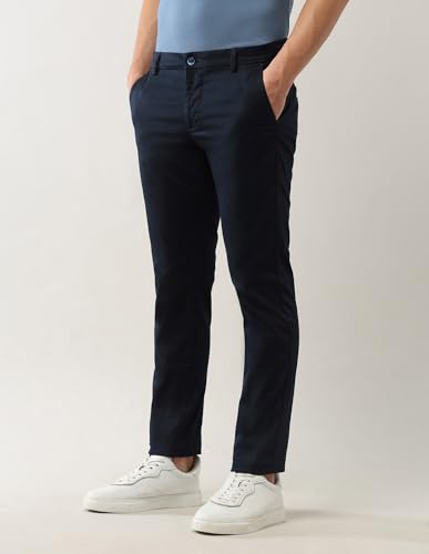 Image of Arrow Sport Men's Dobby Slim Fit Trousers