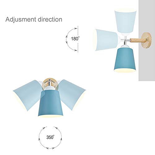 Lámpara de pared de madera con interruptor integrado para una iluminación cómoda en el cabecero 4