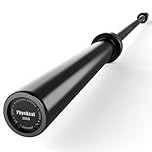 PhysKcal 7ft Olympic Bar for Weightlifting and Power Lifting, 2 Inch Barbell Bar for Squat, Deadlift and Bench Press, Olympic Weight Plates