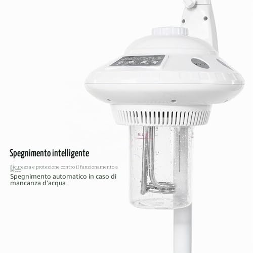 Vaporizzatore Viso con Ozono, Pulitore a Vapore Multifunzione per Sauna e Bellezza – Dispositivo Cura Viso con Sanificazione