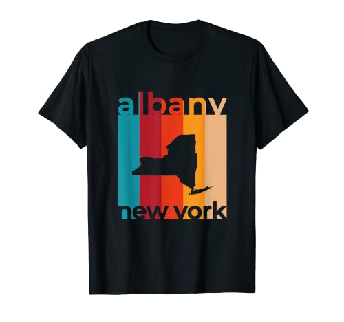 Albany New York Vintage NY Retro Cutout T-Shirt