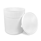ePackageSupply 3 Gallon Ice Cream Container With Lid - Freezer Safe Storage, Round Plastic, BPA Free (1 Count)