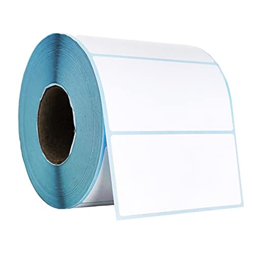 800Pcs Etiquetas Autoadhesivas, Etiquetas para el Hogar, en Blanco, Etiquetas Autoadhesivas para Impresoras Térmicas, para el Hogar, la Oficina, la Cocina (50 mm x 30 mm)