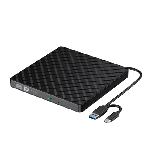 BENEWY Masterizzatore CD DVD Unità Esterna USB 3.0 Type C, Drive Portable, /+RW Lettore, plug &...
