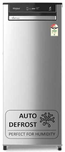 Whirlpool 192 L 3 Star Vitamagic PRO Frost Free Direct-Cool Single Door Refrigerator (215 VMPRO PRM 3S RADIANT STEEL-Z Fridge, Silver, Auto Defrost Technology) view 1