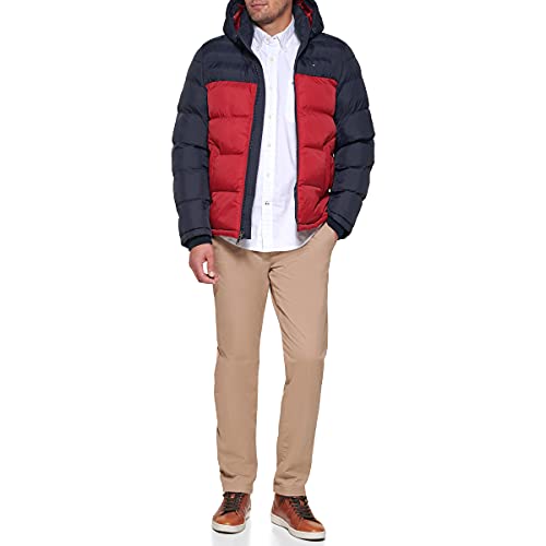 Image of Tommy Hilfiger Men's Down Alternative Hooded Puffer Jacket (Standard and Big & Tall)