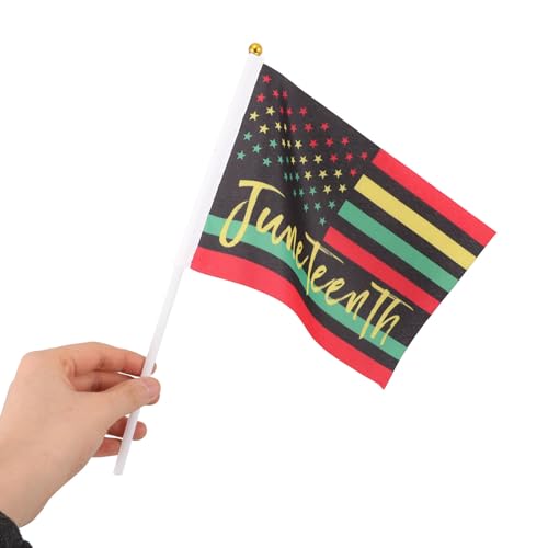 Drapeau à main afro-américain en polyester résistant lot de 100
