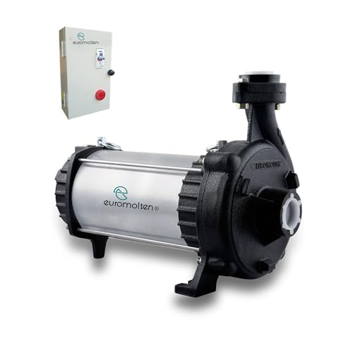Image of 1.5Hp Open Well Submersible water Pump, 5 Star Energy Savings, Dual Carbon Bush technology, Head 125 ft (Heavy Duty Pump with Cast Iron Impeller) (5Star BEE + ISI certified (10m Cable))