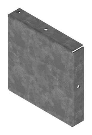 Closure Plate, Wireway, Steel, 4in.Hx4in.L (2 Pieces)