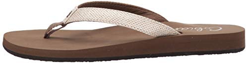 Cobian Women's Sandal Fiesta Skinny Bounce Flip Flop, Tan, 7 #TOP7