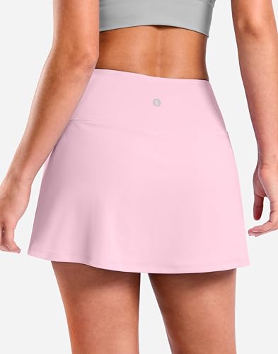 Image of SANTINY 13.5 inch /15 inch Skorts for Women with 2 Pockets High Waisted A Line Casual Pickleball Golf Skort Athletic Tennis Skirt