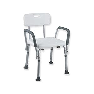 Douchestoel met armleuningen en rugleuning