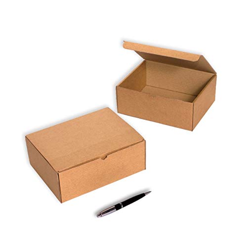 Pack 50 cajas para envíos 250x205x100mm. Caja automontable. Caja cartón Kraft. Montaje muy fácil y sencillo.Apta para envíos postales. Ultraresistentes. Ideal para tiendas online