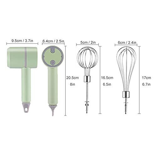 Faderr Handheld Egg Beater, 3 Geschwindigkeiten Wireless Handmixer Electric Whisk, Lightweight Handheld Beater… – Bild 3