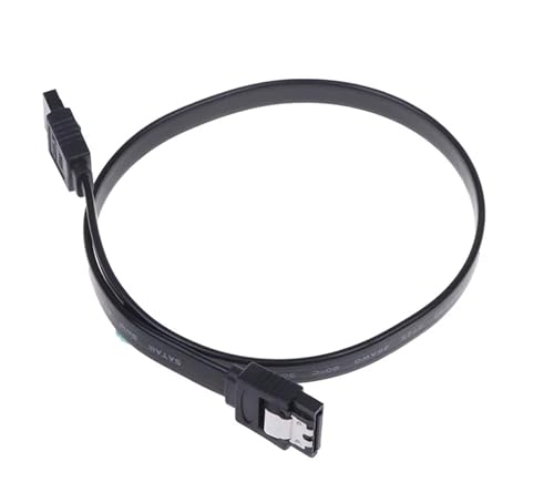 Cable SATA 3.0 serial datos 45 cm negro flexible