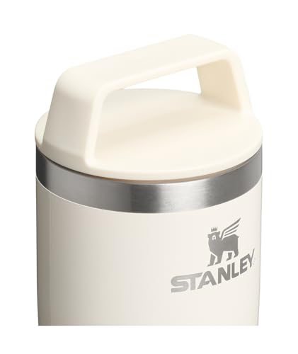 STANLEY Cafe To Go Travel Mug 16 oz | Leakproof Two-Part Drink Through Lid | Tumbler Cup for Coffee, Tea and Drinks | Insulated Stainless Steel Coffee Mug | BPA-Free | Cream Gloss