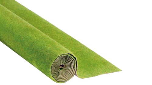 NOCH Tappeto Erba/Tappeto erboso nei Toni del Verde per modellismo Realistico – Tappeto da Terreno Spesso Floccato e Prato Resistente